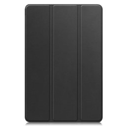 Кожен калъф със сгъващ се капак за Lenovo Tab M11 - черен