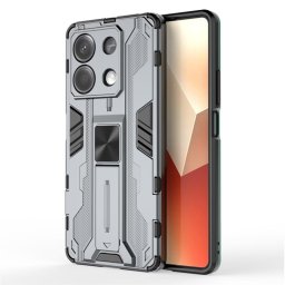 Хибриден гръб със стойка за Xiaomi Redmi Note 13 5G - сив