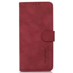Калъф тип портмоне марка KHAZNEH за Xiaomi Redmi Note 13 Pro+ 5G - винено червен