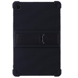 Силиконов гръб със стойка за Samsung Galaxy Tab A9+ - черен