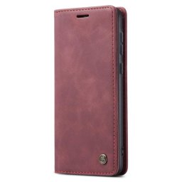 Калъф страничен flip марка CASEME за Samsung Galaxy A35 5G – винено червен