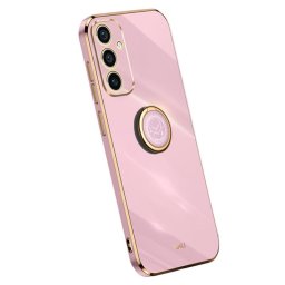 Силиконов гръб със стойка тип пръстен марка XINLI за Samsung Galaxy A35 5G - лилав