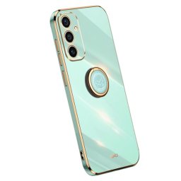 Силиконов гръб със стойка тип пръстен марка XINLI за Samsung Galaxy A35 5G - зелен