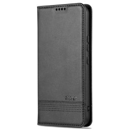 Кожен калъф страничен flip марка AZNS за Samsung Galaxy A55 5G – черен