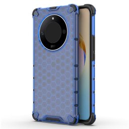 Хибриден гръб с ромбоидна шарка за Honor Magic6 Lite 5G - син