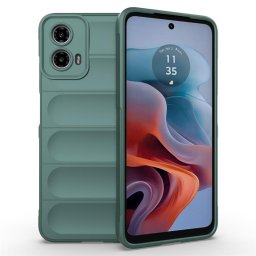 Подсилен силиконов гръб на ленти за Motorola Moto G34 5G - зелен