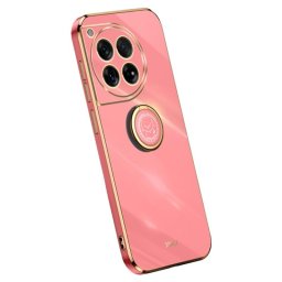 Силиконов гръб със стойка тип пръстен марка XINLI за OnePlus 12 - червен