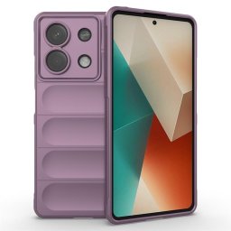 Подсилен силиконов гръб на ленти за Xiaomi Redmi Note 13 5G - лилав