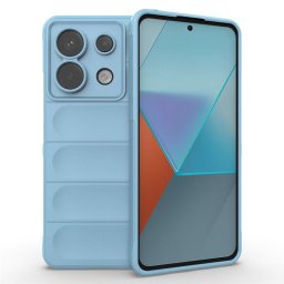 Подсилен силиконов гръб на ленти за Xiaomi Redmi Note 13 Pro 5G - светло син