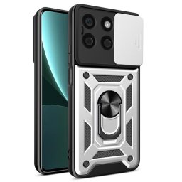 Хибриден гръб със стойка и слайдер за камера за Honor X8b - бял