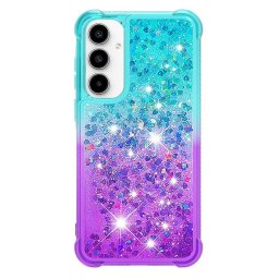 Силиконов гръб с течност с брокат за Samsung Galaxy A55 5G - градиент