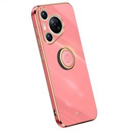Силиконов гръб със стойка тип пръстен марка XINLI за Huawei Pura 70 - червен