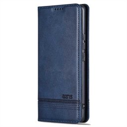 Кожен калъф страничен flip марка AZNS за Huawei Pura 70 – тъмно син