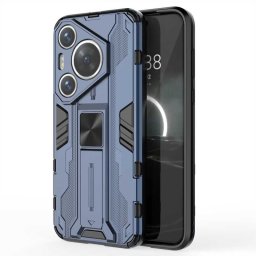 Хибриден гръб със стойка за Huawei Pura 70 - тъмно син