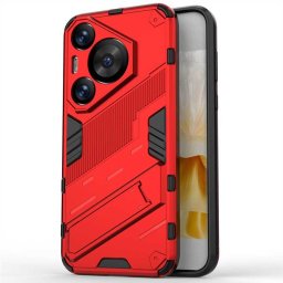 Хибриден гръб със стойка марка BIBERCAS за Huawei Pura 70 Pro - червен