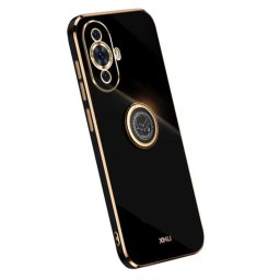 Хибриден гръб със стойка тип пръстен марка XINLI за Huawei Nova 11/12s - черен