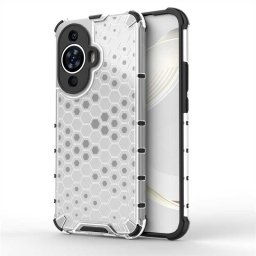 Хибриден гръб с ромбоидна шарка за Huawei nova 11/12s - бял