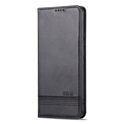 Кожен калъф страничен flip марка AZNS за Xiaomi Redmi Note 13 Pro+ 5G – черен