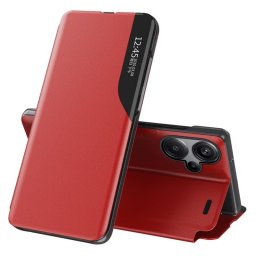 Тънък кожен калъф за Xiaomi Redmi Note 13 Pro+ 5G – червен