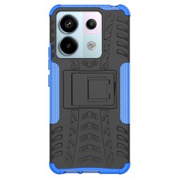 Двупластов гръб със стойка за Xiaomi Redmi Note 13 Pro 5G - син