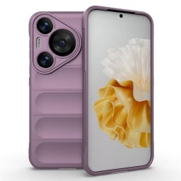 Подсилен силиконов гръб на ленти за Honor Pura 70 Pro - лилав