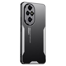 Алуминиев гръб за Honor 200 5G - черен със сребрист ръб
