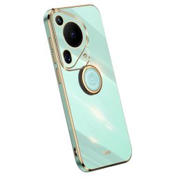 Силиконов гръб със стойка тип пръстен марка XINLI за Huawei Pura 70 Ultra - зелен