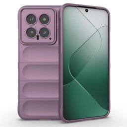 Подсилен силиконов гръб на ленти за Xiaomi 14 - лилав