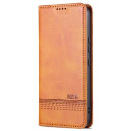 Кожен калъф страничен flip марка AZNS за Samsung Galaxy A55 5G – кафяв