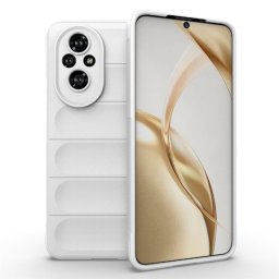 Подсилен силиконов гръб на ленти за Honor 200 5G - бял