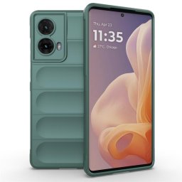 Подсилен силиконов гръб на ленти за Motorola Moto G85 5G - зелен
