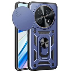 Хибриден гръб със стойка и слайдер за камера за Huawei nova 12i 4G - тъмно син