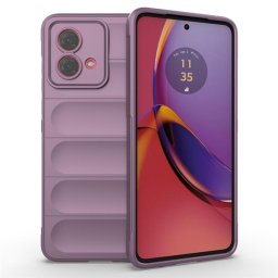 Подсилен силиконов гръб на ленти за Motorola Moto G84 5G - лилав