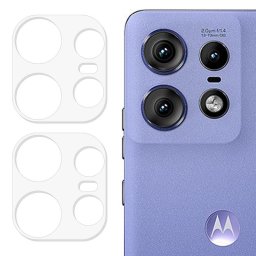 Два броя удароустойчив стъклен протектор за камера за Motorola Edge 50 Pro