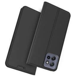 Тънък калъф страничен flip за Motorola Edge 50 Neo 5G – черен