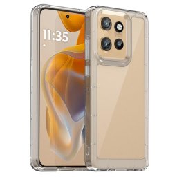 Силиконов гръб Rugged Armor за Motorola Edge 50 Neo 5G - полупрозрачна рамка