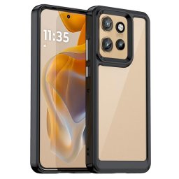 Силиконов гръб Rugged Armor за Motorola Edge 50 Neo 5G - черна рамка