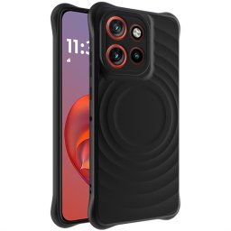 Силиконов гръб марка IMAK за Motorola Edge 50 Neo 5G - черен