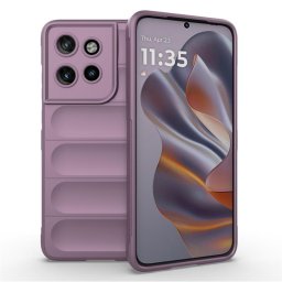 Подсилен силиконов гръб на ленти за Motorola Edge 50 Neo 5G - лилав