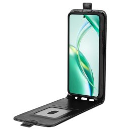 Кожен калъф flip за HONOR 200 Smart 5G - черен