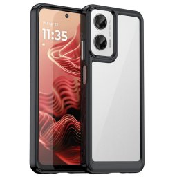 Силиконов гръб Rugged Armor за Motorola G35 5G - черна рамка
