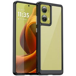 Силиконов гръб Rugged Armor за Motorola Moto G85 5G - черна рамка