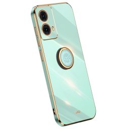 Силиконов гръб със стойка тип пръстен марка XINLI за Motorola Moto G85 5G - зелен