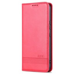 Кожен калъф страничен flip марка AZNS за Samsung Galaxy A35 5G – червен