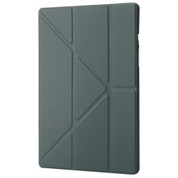 Кожен калъф със сгъващ се капак за Samsung Galaxy Tab A9/A11 - тюркоазен