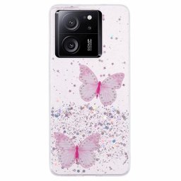 Силиконов гръб за Xiaomi 13T/13T Pro - розови пеперуди