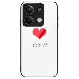 Силиконов кейс със стъклен гръб за Xiaomi Redmi Note 13 5G - със сърце