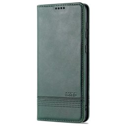 Кожен калъф страничен flip марка AZNS за Samsung Galaxy A53 5G – тъмно зелен