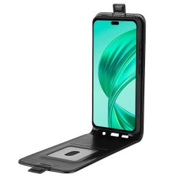 Кожен калъф flip за Honor X8b - черен