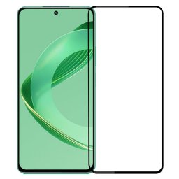 Удароустойчив стъклен протектор покриващ целия екран марка MOFI за Huawei nova 12 SE - с черна рамка